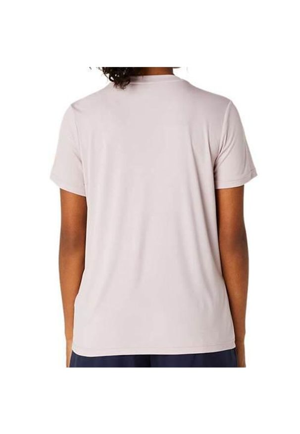 Koszulka treningowa damska Asics Court Graphic Tee. Kolor: różowy. Długość rękawa: krótki rękaw. Długość: krótkie