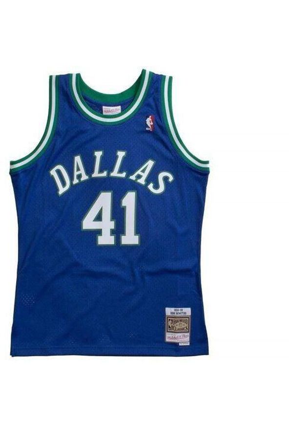 Mitchell & Ness - Koszulka NBA Dallas Mavericks Swingman Dirk Nowitzki. Kolor: wielokolorowy, niebieski, zielony. Sport: koszykówka