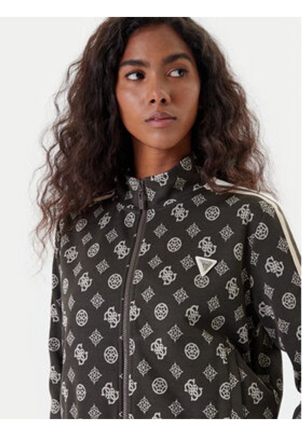 Guess Bluza V5YQ07 K0282 Zielony Regular Fit. Kolor: zielony. Materiał: syntetyk