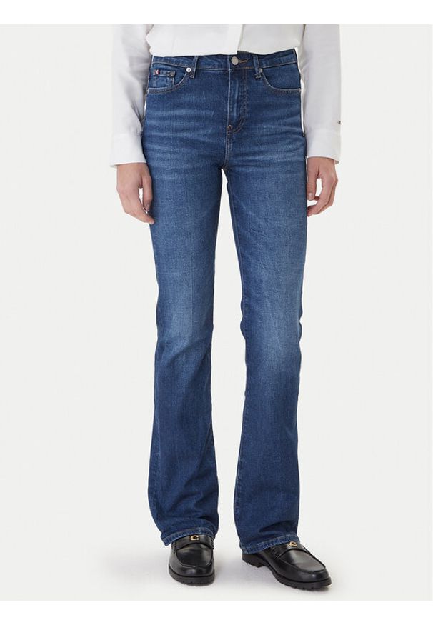 TOMMY HILFIGER - Tommy Hilfiger Jeansy WW0WW46729 Niebieski Bootcut Fit. Kolor: niebieski