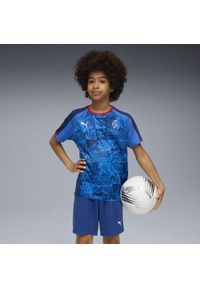 Puma - Młodzieżowa koszulka piłkarska Neymar Jr Playmaker PUMA Blazing Blue White Ultra. Kolor: niebieski, wielokolorowy, biały. Sport: piłka nożna