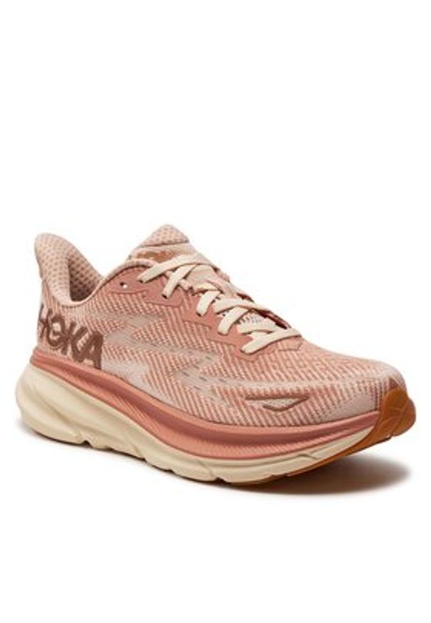 HOKA - Hoka Buty do biegania Clifton 9 1127896 Różowy. Kolor: różowy. Materiał: materiał