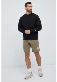 Champion bluza męska kolor czarny gładka. Kolor: czarny. Długość rękawa: długi rękaw. Długość: długie. Wzór: gładki #3