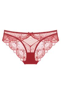 Intica - Figi koronkowe na co dzień i na wyjątkowe okazje Dubica. Kolor: czerwony. Materiał: koronka. Wzór: koronka