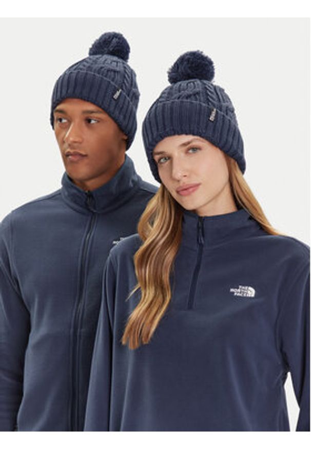 Jack Wolfskin Czapka Pompom 1905092 Granatowy. Kolor: niebieski. Materiał: wełna, materiał