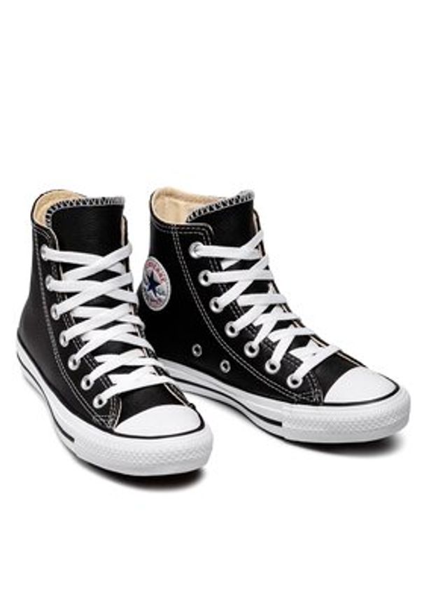 Converse Trampki Chuck Taylor All Star HI 132170C Czarny. Kolor: czarny. Materiał: skóra
