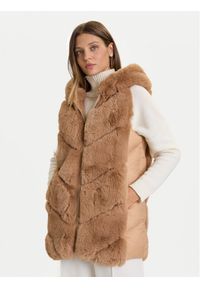 Rinascimento Płaszcz zimowy CFC0122220003 Beżowy Regular Fit. Kolor: beżowy. Materiał: syntetyk. Sezon: zima