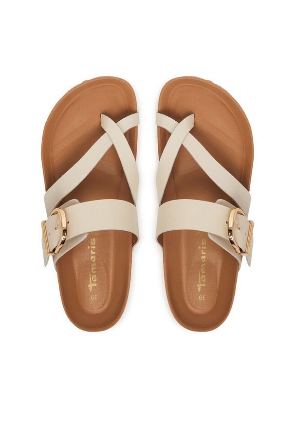 Japonki Tamaris. Kolor: kremowy