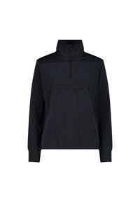 Sweter damski z golfem CMP. Typ kołnierza: golf. Kolor: szary, wielokolorowy, brązowy, czarny. Materiał: polar. Sezon: zima. Sport: golf #1