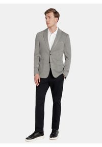 Pako Lorente - PAKO LORENTE - Szara marynarka w pepitkę z dzianiny. Kolor: szary. Materiał: dzianina. Sezon: jesień #6