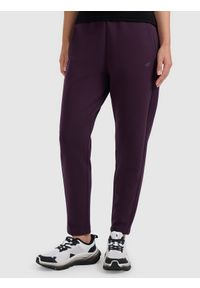 4f - 4F Spodnie dresowe damskie - fioletowe XS. Kolor: fioletowy. Materiał: dresówka #2