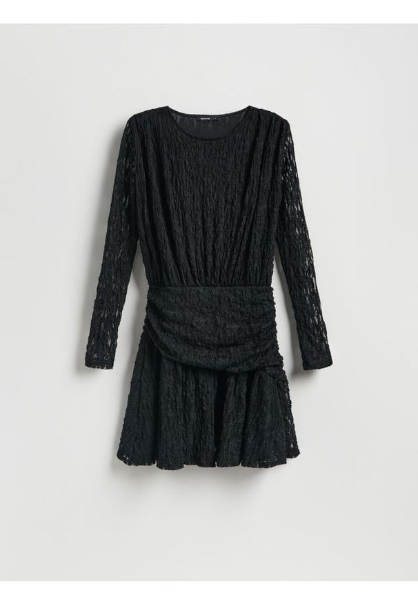 Reserved - Koronkowa sukienka - czarny. Kolor: czarny. Materiał: koronka