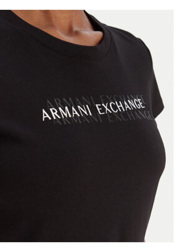 Armani Exchange T-Shirt XW002038 AF10356 UC001 Czarny Slim Fit. Kolor: czarny. Materiał: bawełna