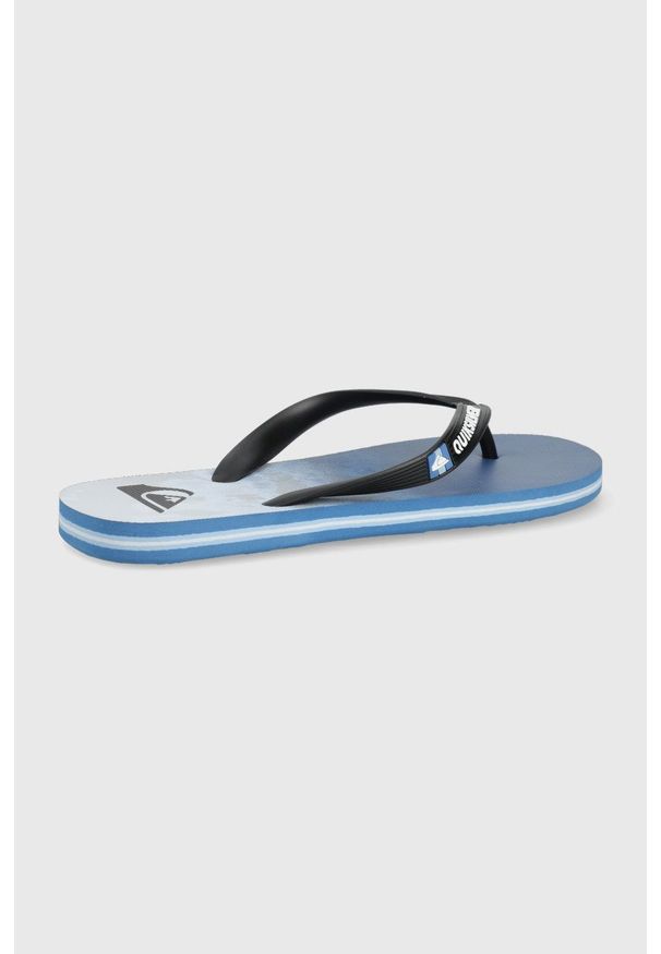 Quiksilver japonki męskie. Materiał: materiał, guma. Wzór: gładki. Obcas: na obcasie. Wysokość obcasa: niski