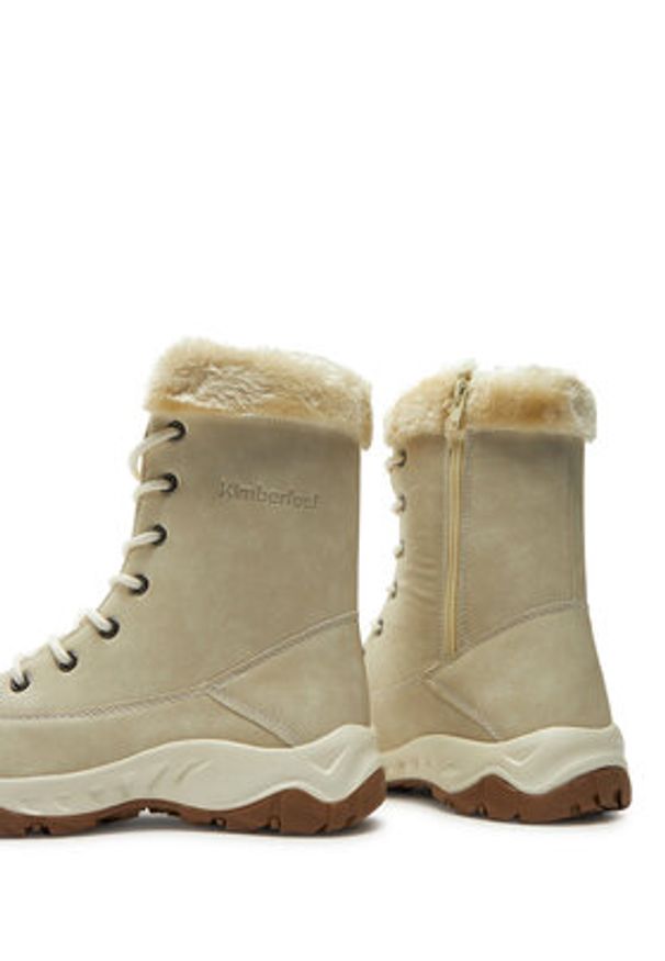 Kimberfeel Śniegowce Lexie Écru. Materiał: skóra