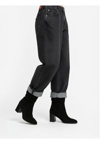 Nine West Botki CEO-JAMILAH-01 Czarny. Kolor: czarny. Materiał: materiał #11