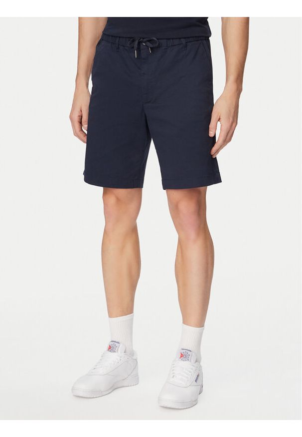 Jack & Jones Szorty materiałowe Jaiden Rocco 12292831 Granatowy Regular Fit. Kolor: niebieski. Materiał: bawełna