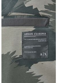 Armani Exchange szorty męskie kolor zielony. Okazja: na co dzień. Kolor: zielony. Materiał: dzianina. Styl: casual