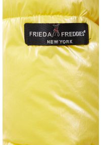 Frieda & Freddies Kurtka damska kolor żółty zimowa. Kolor: żółty. Materiał: materiał. Sezon: zima