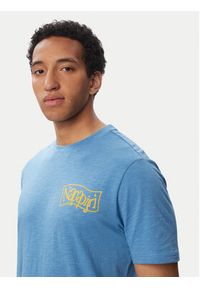 Napapijri T-Shirt S-Elior NP0A4HZY Niebieski Relaxed Fit. Kolor: niebieski. Materiał: bawełna #5