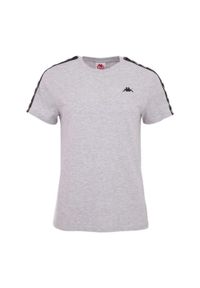 Kappa - Koszulka Damska Jara. Kolor: szary. Styl: sportowy. Sport: turystyka piesza #1