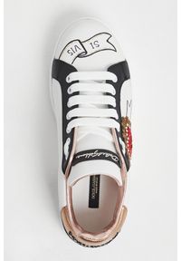 Dolce & Gabbana - Sneakersy damskie skórzane DOLCE & GABBANA. Materiał: skóra #5