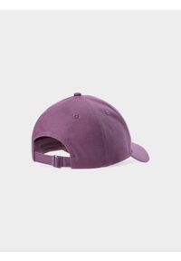 4f - Czapka z daszkiem strapback uniseks - burgundowa. Kolor: czerwony. Materiał: bawełna, materiał. Wzór: haft. Sezon: lato. Styl: sportowy, casual, klasyczny #2