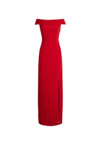 Lauren Ralph Lauren - LAUREN RALPH LAUREN Sukienka wieczorowa 253982109004 Czerwony Slim Fit. Kolor: czerwony. Materiał: syntetyk. Styl: wizytowy #4