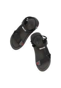 Big-Star - Czarne Sandały Big Star Wygodne Buty Damskie. Okazja: na co dzień. Zapięcie: rzepy. Kolor: czarny. Materiał: materiał. Sezon: lato. Styl: casual, wakacyjny, sportowy #6