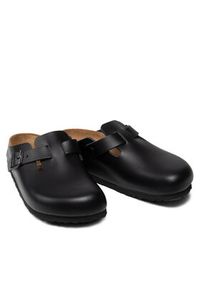 Birkenstock Klapki Boston Bs 0060193 Czarny. Kolor: czarny. Materiał: skóra