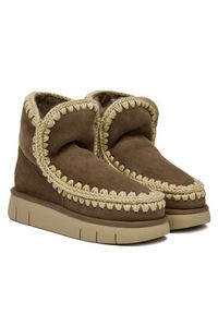 Mou Śniegowce MU.FW531002A Szary. Kolor: szary. Materiał: zamsz, skóra #4