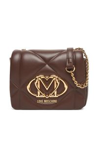 Love Moschino - LOVE MOSCHINO Torebka JC4188PP0NLC0313 Brązowy. Kolor: brązowy. Materiał: skórzane