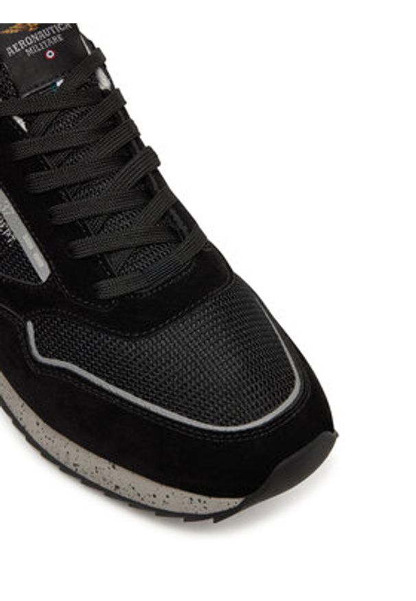 Aeronautica Militare Sneakersy 251SC288CT3545 Czarny. Kolor: czarny. Materiał: skóra, zamsz