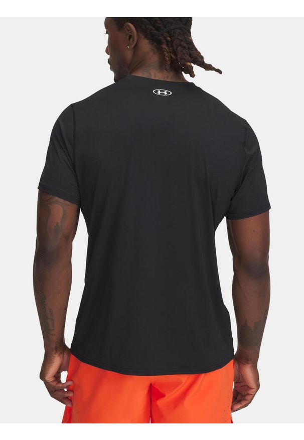 Koszulka treningowa męska Under Armour HeatGear Fitted. Kolor: czarny. Sport: fitness