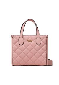 Guess Torebka Silvana (QC) Mini Bags HWQC86 65770 Różowy. Kolor: różowy. Materiał: skórzane