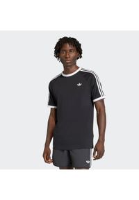 Adidas - adidas T-Shirt 3-Stripes KE3538 Czarny Regular Fit. Kolor: czarny. Materiał: bawełna #1