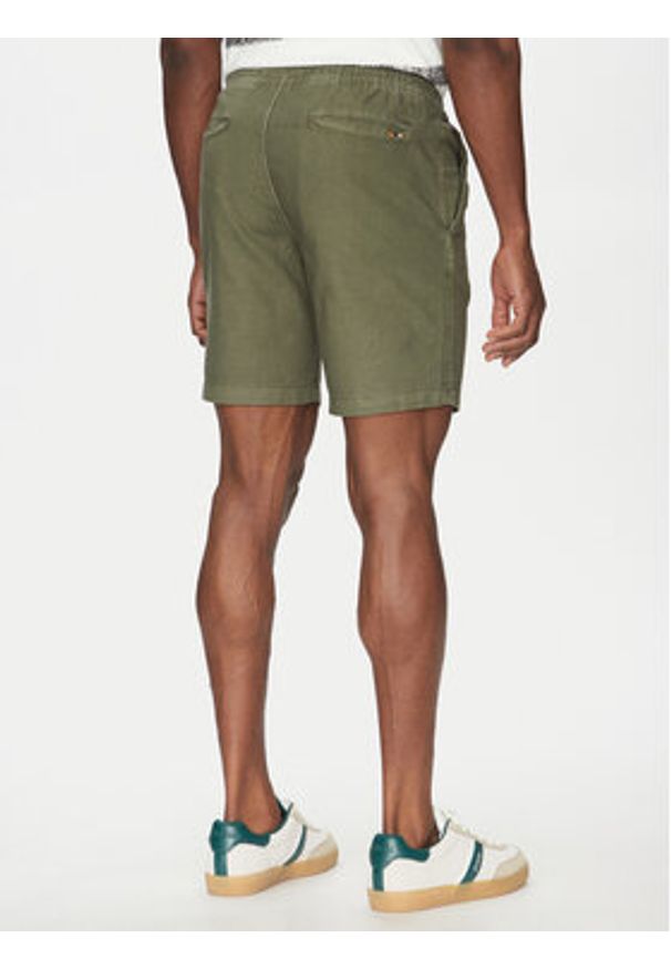 INDICODE Szorty materiałowe Wamo 70-728 Zielony Slim Fit. Kolor: zielony. Materiał: bawełna