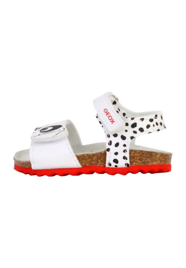 Sandały Geox Model B Sandal Chalki Girl Kolor Biały. Kolor: biały. Materiał: syntetyk, tkanina. Sezon: lato