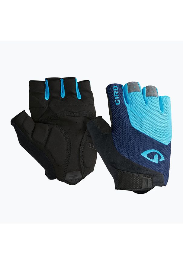 GIRO - Rękawiczki rowerowe męskie Giro Bravo Gel. Kolor: niebieski. Sport: kolarstwo