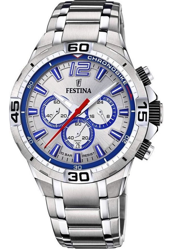 Zegarek Festina Zegarek męski Festina F20522-1 srebrny. Kolor: srebrny