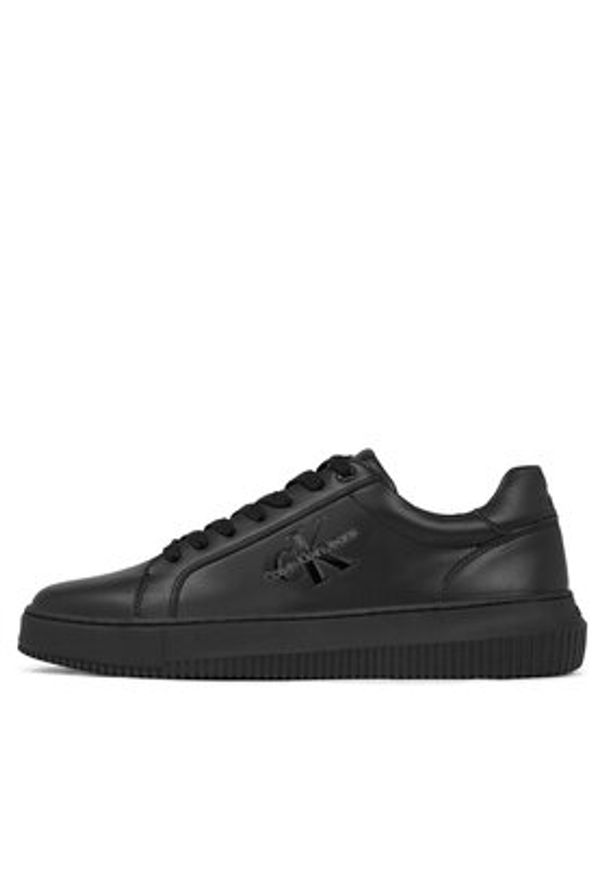 Calvin Klein Jeans Sneakersy Chunky Cupsole Mono Lth YM0YM00681 Czarny. Kolor: czarny. Materiał: skóra