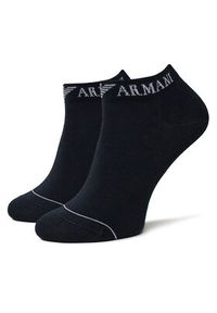 Emporio Armani Zestaw 3 par niskich skarpet męskich EM000550 AF12276 MB154 Granatowy. Kolor: niebieski. Materiał: bawełna, materiał #3