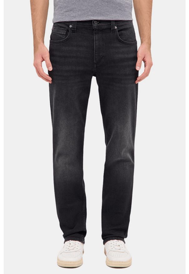 Męskie Spodnie Jeansowe Mustang Style Washington Straight Denim Black 1016334 4000 802