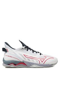 Buty halowe Mizuno. Kolor: biały. Model: Mizuno Wave