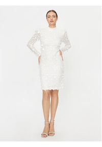 YAS Sukienka koktajlowa 26030914 Biały Slim Fit. Kolor: biały. Materiał: syntetyk. Styl: wizytowy #4