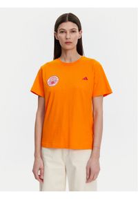 Adidas - adidas T-Shirt FARM Graphic JD6293 Pomarańczowy Regular Fit. Kolor: pomarańczowy. Materiał: bawełna #1