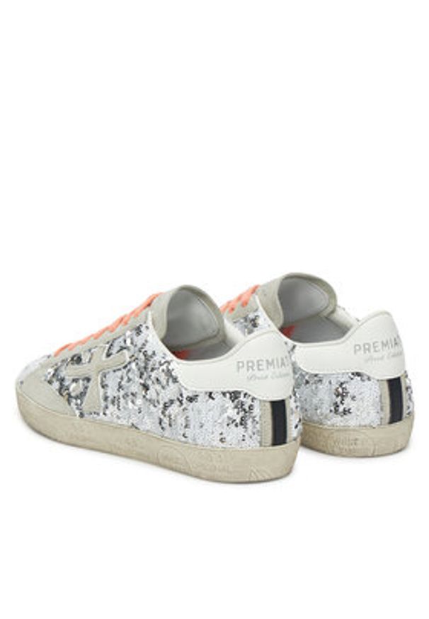 Premiata Sneakersy STEVEND VAR 7270 Srebrny. Kolor: srebrny. Materiał: skóra