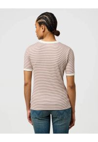 Wrangler - DAMSKA KOSZULKA WRANGLER FEMME KNIT HENLEY COGNAC 112370741. Typ kołnierza: typu henley #3