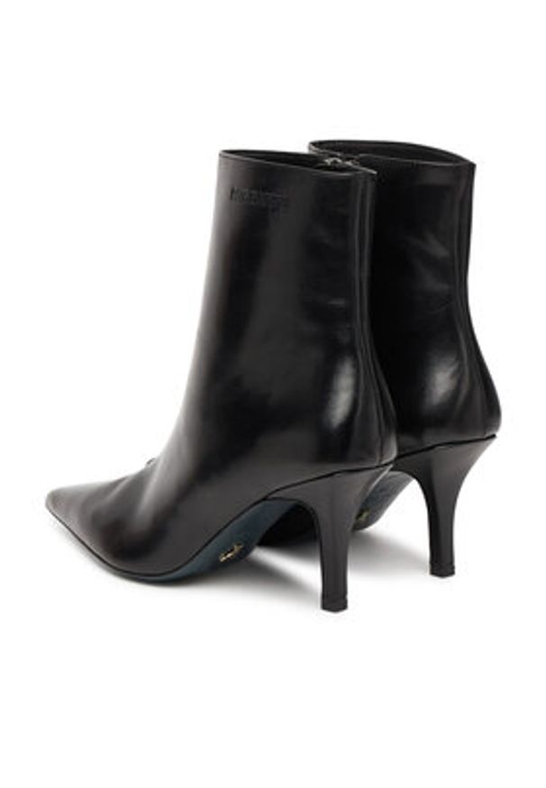 Patrizia Pepe Botki 8Y0130 L166 Czarny. Kolor: czarny. Materiał: skóra