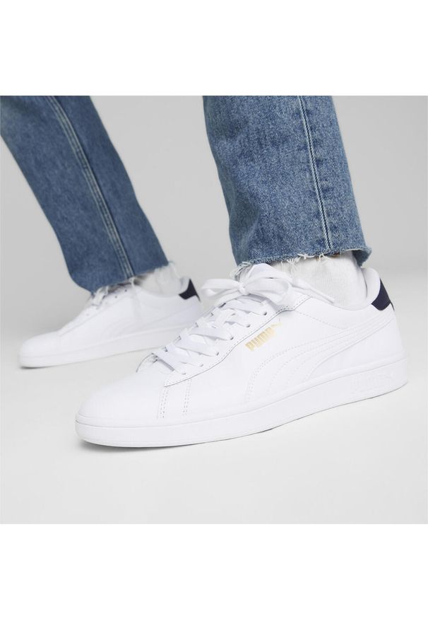 Puma - Buty do chodzenia męskie PUMA Smash 3.0 L. Kolor: biały. Sport: turystyka piesza
